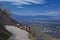 Provo Landscape and Utah Lake views from the Bonneville Shoreline Trail BST and theY trail, which follows the eastern shoreline