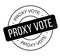 Proxy Vote rubber stamp