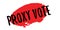 Proxy Vote rubber stamp