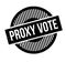 Proxy Vote rubber stamp