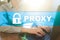 Proxy, VPN, Secure internet connection concept on virtual screen.