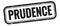 PRUDENCE text on black grungy vintage stamp