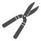 Pruner solid icon, Garden and gardening concept, Pruning scissors sign on white background, secateurs icon in glyph