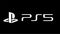 PS5 Playstation 5 logo on black background