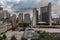 Pseudo aerial view of the Toronto Ontario city hall Canada