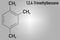 Pseudocumene aromatic hydrocarbon molecule. Occurs in naturally in coal tar and petroleum. Skeletal formula.