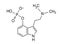 Psilocybin chemical formula, molecular structure
