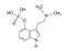 Psilocybin molecule, vector chemical formula