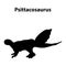 Psittacosaurus dinosaur silhouette