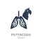 Psittacosis icon. Trendy flat vector Psittacosis icon on white b