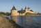 Pskov Kremlin at the confluence of two rivers, the Great and Psk