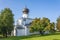 Pskov, Orthodox Church of the Assumption from the Ferry