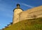 Pskov, Russia. Kutekroma tower from the Velikaya river the Pskov Krom