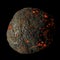 Psyche - Hot asteroid, 3d rendering