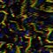 Psychedelic abstract futuristic neon fluorescent Sci Fi vibrant error wind glitch effect. Glow Showcase Virtual