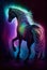 Psychedelic Aurora Borealis Stallion, Made with Generative AI