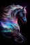 Psychedelic Aurora Borealis Stallion, Made with Generative AI