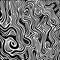 Psychedelic Black And White Abstract Pattern With Fluid Gestures