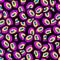 Psychedelic colored balls seamless geometric pattern