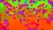 Psychedelic colored, bright abstract 3D computer rendering backdrop, colorful palette mesh background