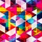 Psychedelic colored polygons geometric abstract pattern grunge texture