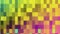 Psychedelic colorful blocks squares pulsing