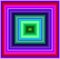 Psychedelic colorful hypnotic square