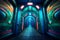 A psychedelic corridor that goes deep into the mind
