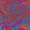 Psychedelic Fluid Liquid Kaleidoscope Pastel Print with Swirls