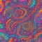 Psychedelic Fluid Liquid Kaleidoscope Pastel Print with Swirls