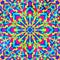 Psychedelic geometric seamless pattern