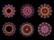 Psychedelic Kaleidoscope Spirograph Motifs