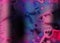 Psychedelic oil pink blue spilled liquid geometric pattern with curved lines Funky liquid shapes