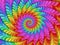 Psychedelic Rainbow Spiral Background