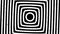 Psychedelic twisting circles. Round striped black white lines. Swirling hypnotic rotating abstraction. Op art effect, optical illu