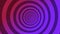 Psychedelic twisting circles. Round striped color lines