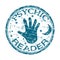 Psychic reader rubber stamp