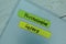 Psychological Safety write on sticky notes isolated on office desk