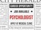 Psychologist career