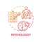 Psychologist concept icon