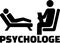 Psychologist icon with german job title