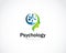 psychology logo creative care health medical mental spirit face head science brain design concept