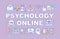 Psychology online word concepts banner