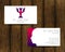 Psychology vector visit card. Modern logo. Creative style. Design concept.