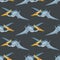 Pteranodon seamless pattern