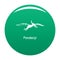 Pterodactyl icon vector green