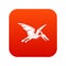 Pterosaurs dinosaur icon digital red