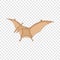 Pterosaurs icon, cartoon style