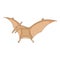 Pterosaurs icon, cartoon style