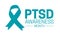 PTSD Awareness Month Isolated Icon or Symbol on White Background
